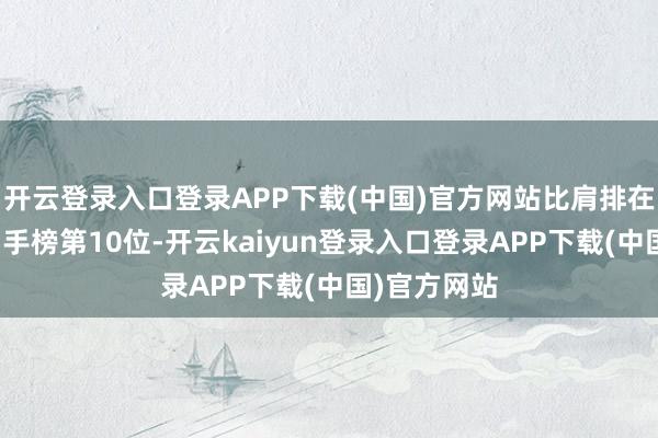 开云登录入口登录APP下载(中国)官方网站比肩排在日本队史弓手榜第10位-开云kaiyun登录入口登录APP下载(中国)官方网站